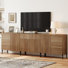 Meuble télé 94 po pour meuble télé 94,5 po avec commode en bois