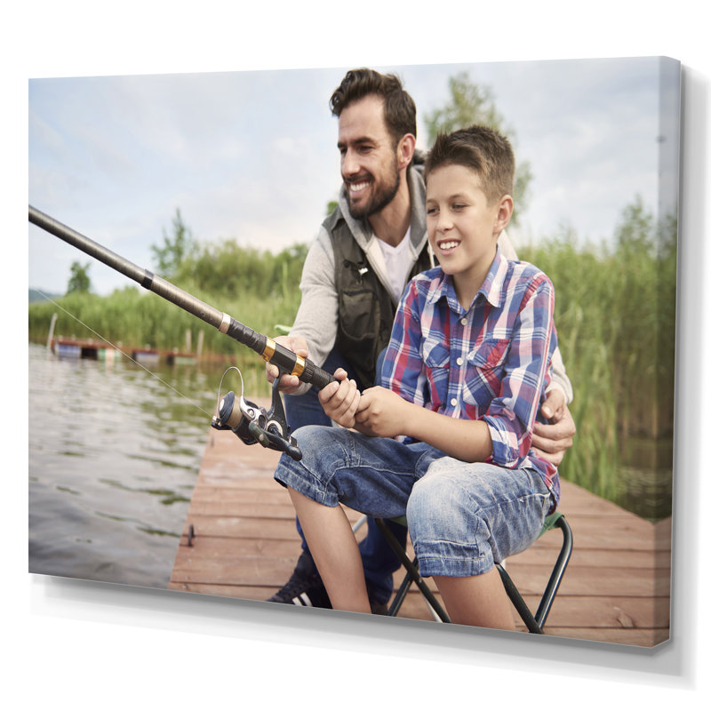 «Hunter S Fishing Pursuit II», reproduction sur toile, Toile tendue, H 34 po x l 44 po