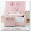 Lit plateforme tapissier simple avec tête de lit mignonne en forme d'oreille de lapin-1770478723