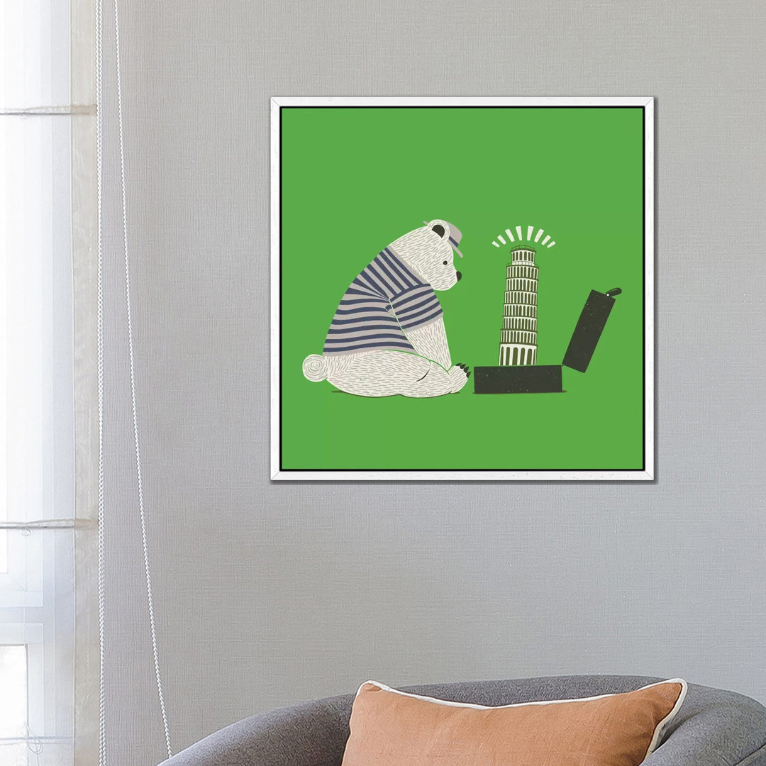 Tourist Tourist Tower Of Pisa Bear Italy von Tobias Fonseca - Gallery-Wrapped Canvas Giclée on Canvas