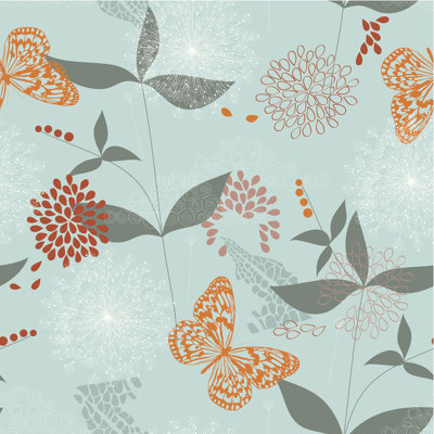 Vector Seamless Pattern by Kitigan - Wrapped Canvas Print