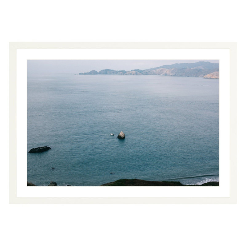 Mouth of the Bay by Amanda Anderson, White, 30" H x 42" W x 2.25" D