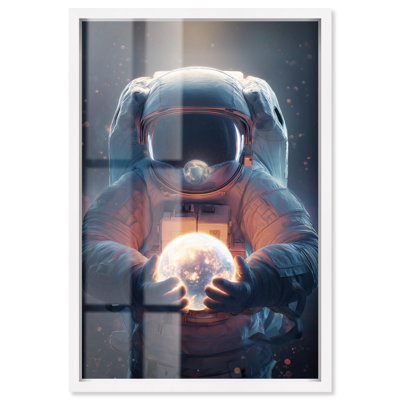 «Last Light Shadowbox» par Art Remedy, cadre blanc, 17 x 25