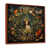 Toile avec cadre flottant brun