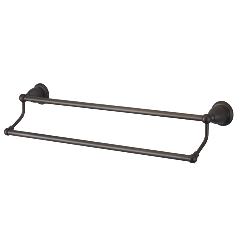 Kingston Brass Heritage 18-Inch Dual Towel Bar, Oil Rubbed Bronze