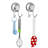 Double Suction Cup Hooks Vacuum Hook For Smooth Wall Surface Towel Robe Bathroom Kitchen Stainless Steel