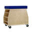 Tabouret mobile Birch - naturel / bleu