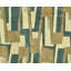 Zigzaggery Wool Geometric Area Rug in Beige/Blue-45410814