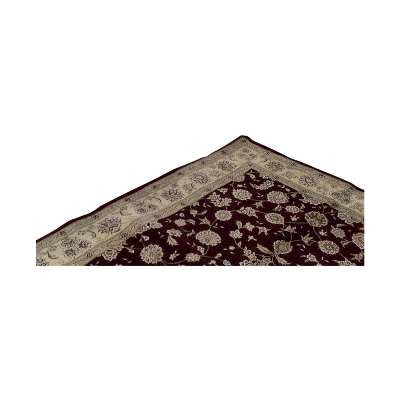 Hand-Knotted High-Quality Beige and Beige Area Rug