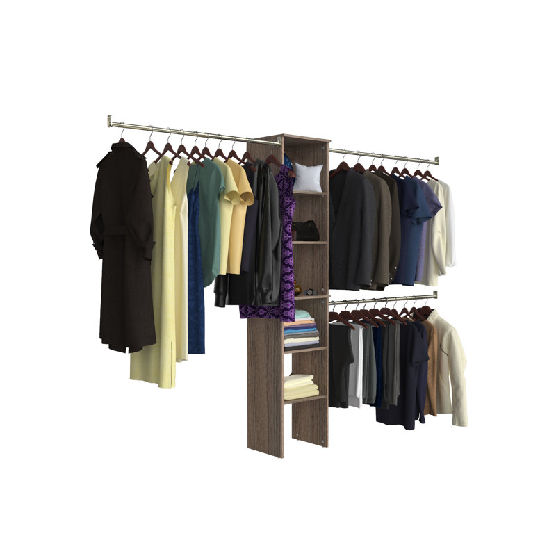 Ensemble de démarrage pour système d'organisation de 77 po à 113 po SuiteSymphony, Gris naturel