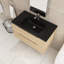 Meuble-lavabo mural à panneau de particules 36 po avec lavabo en quartz