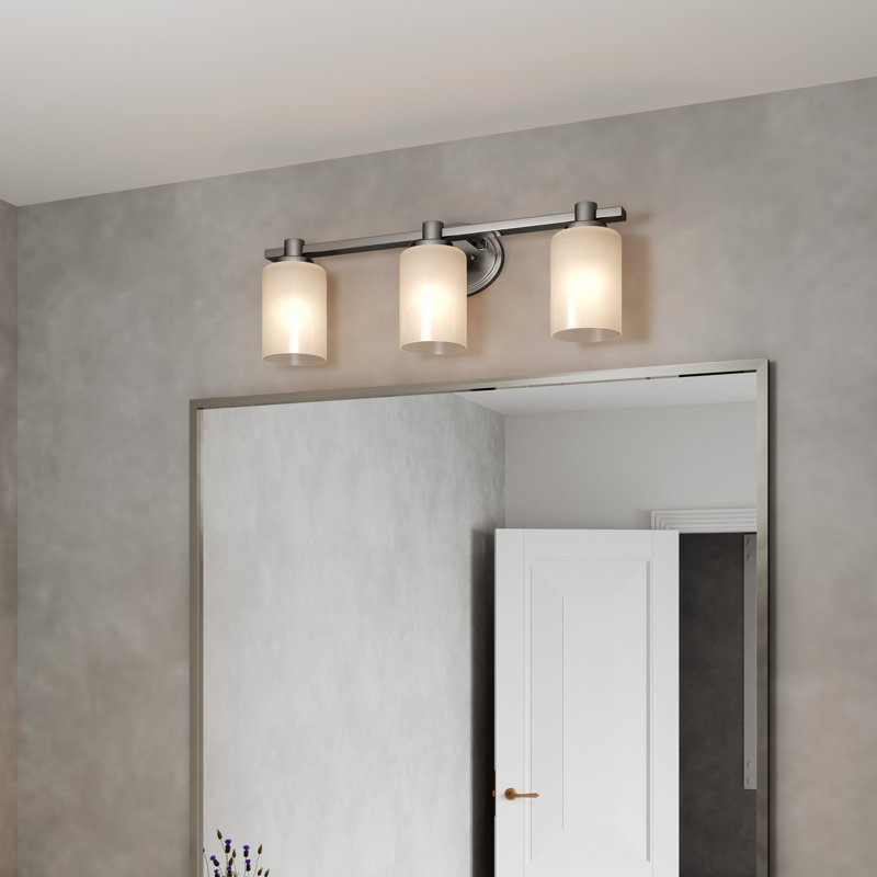 Meuble-lavabo à intensité variable Lito, Nickel, 3
