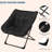 Foldable Lounge Chair for Adults, Steel Frame Soft Synthetic Fur Chair No Assembly Required, for Living Room Bedroom Apartm-1168412498