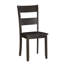 Chaises d'appoint à dossier en noyer vieilli