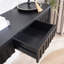 Console moderne noire à 4 tiroirs - Table d'entrée avec rangement 59,2 po