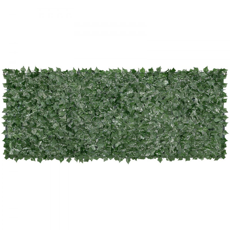 39"x98" Artificial Faux Ivy Leaf Privacy Fence Screen with Mesh Cloth Backing