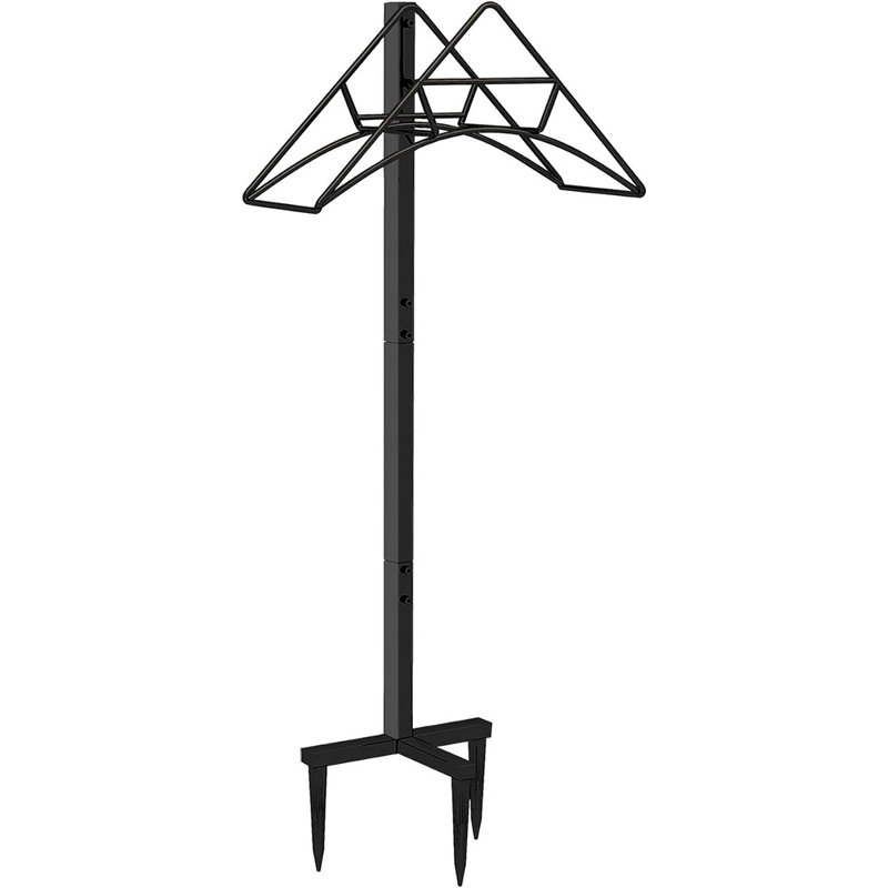 Support de boyau d'arrosage autoportant en métal pour jardin, support de boyau d'arrosage flexible pour jardin