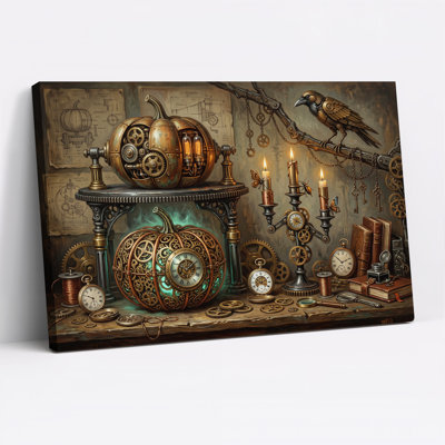 Art mural sur toile d'Halloween Steampunk