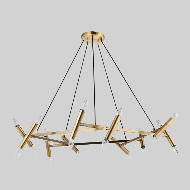 Luminaire suspendu à niveaux 20 lumières unique Raynor