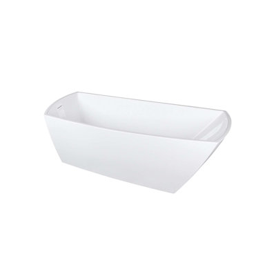 Turner 67" x 32" Freestanding Soaking Acrylic Bathtub