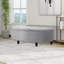 Velvet Upholstered Bench with Flip Top-2044425042