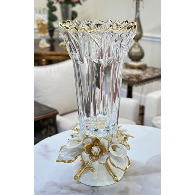 Vase couronné à lis Calla - 8 X 14 pouces