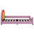 Colorful Velvet Rainbow Twin Upholstered Platform Bed With Rainbow-Shaped Headboard