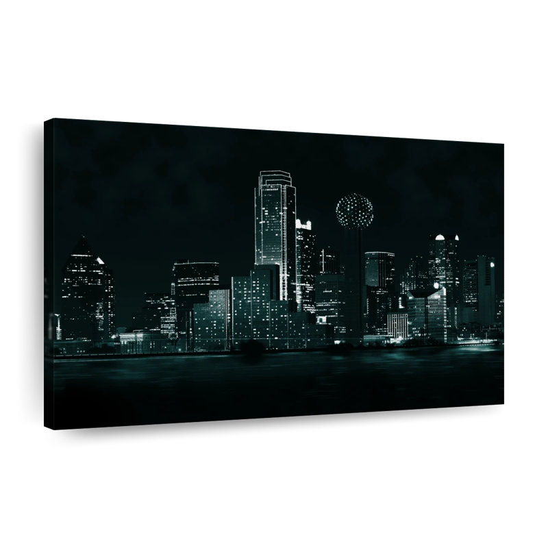 Dallas, impression sur toile, H 26 po x l 39 po x P 1,25 po