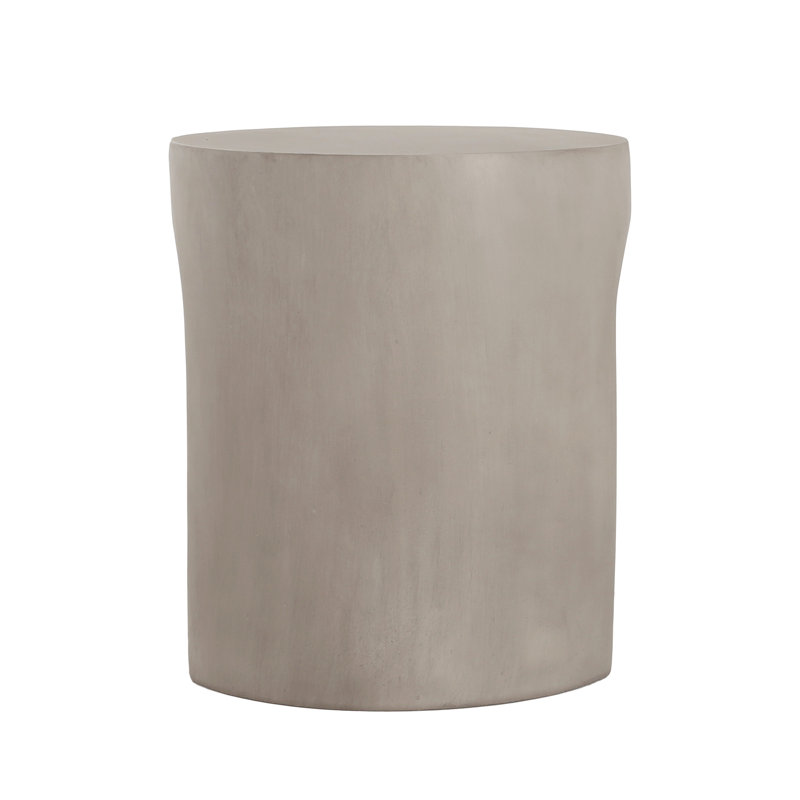 Table d'appoint d'extérieur ronde en U MGO, gris clair