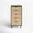 Azhar 47.2'' H Natural Rattan 5-Drawer Dresser