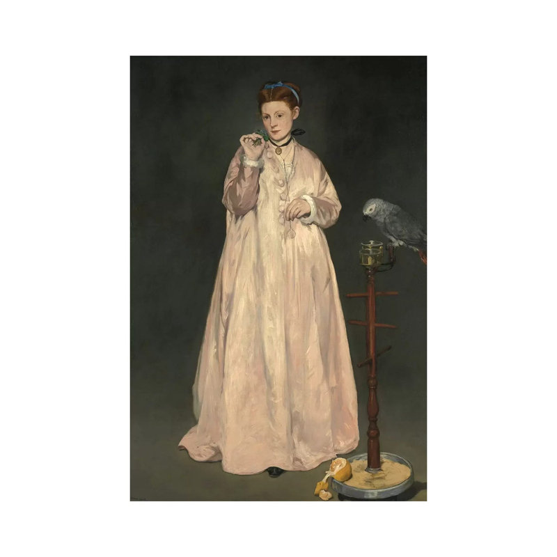 Young Lady In 1866 by Edouard Manet - Wrapped Canvas Painting, 66.04 cm H x 45.72 cm W x 1.91 cm D