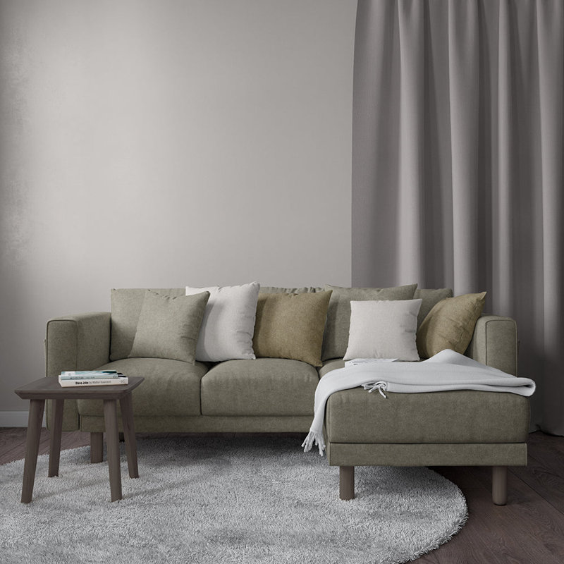 Tissu en chenille Abbeyshea Hawthorne par The Yard, Mastic