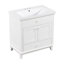 Meuble-lavabo 30 po avec lavabo, armoire de salle de bain avec 2 portes et 1 tiroir