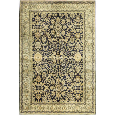 Avalon Oriental Area Rug in Beige/Navy