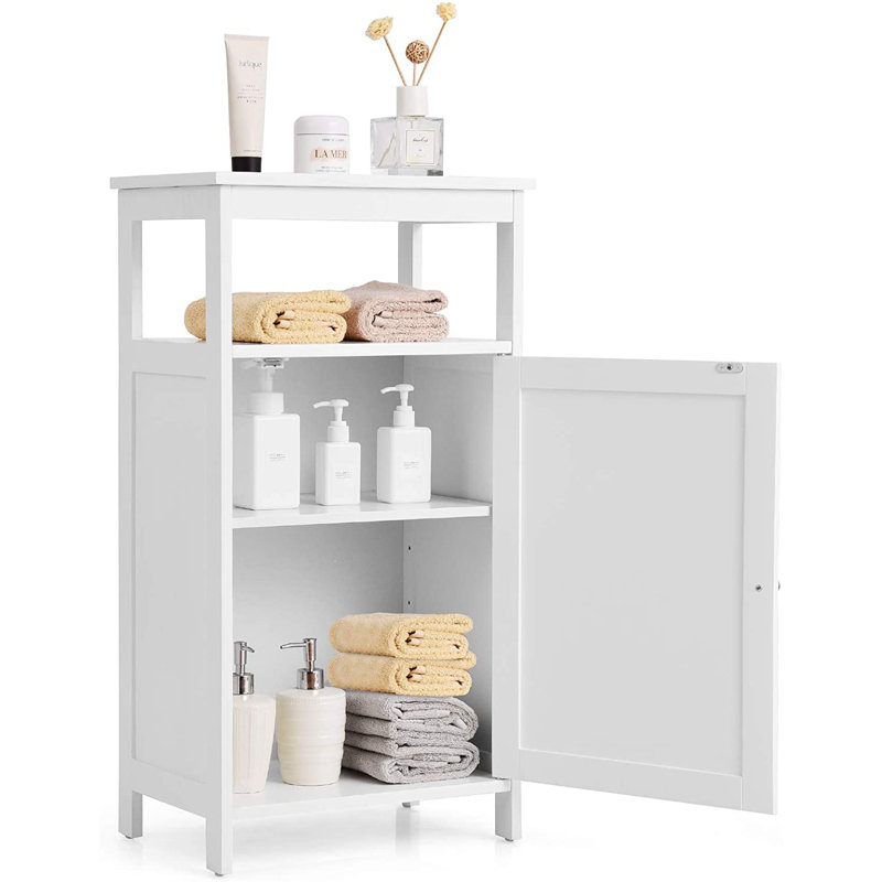 Nour Free-Standing Bathroom Cabinet, White