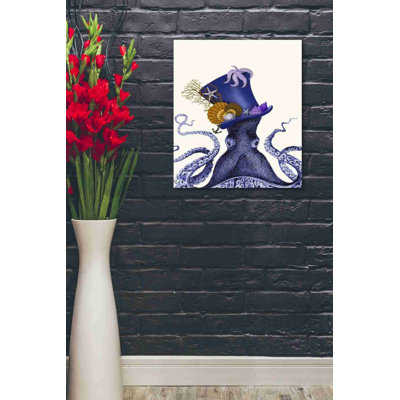 Octopus, chapeau nautique, impression sur toile tendue