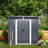 Outdoor Storage Shed, Weatherproof Tool Shed With Metal Foundation Frame, Corrosion-Resistant Steel, Inclined Roof For Rain Drainage