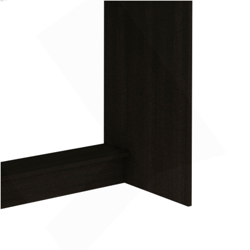 Bureau bahut Compu, quatre tablettes, bureau d'écriture, une tablette inférieure - noir