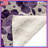 Purple Floral Pattern Blankets-128691366