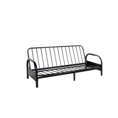 Structure de canapé réglable à finition noire (coussin non inclus)