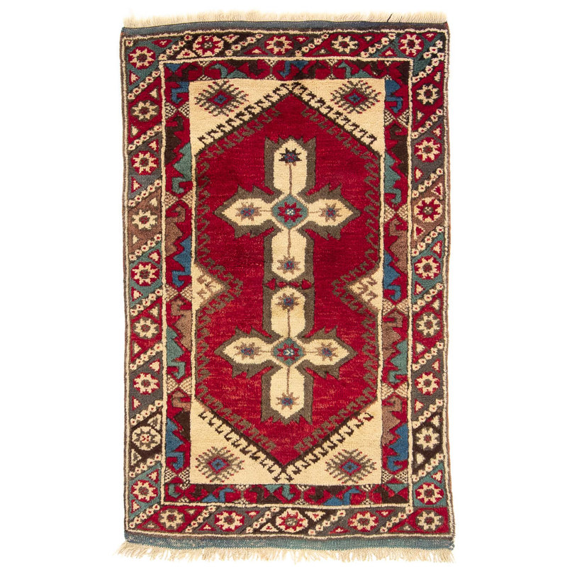 Rectangle 71 cm x 112 cm Oriental Hand Woven Area Rug