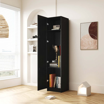 Armoire de rangement murale empilable, P 15,75 po x l 15,75 po x H 70,87 po