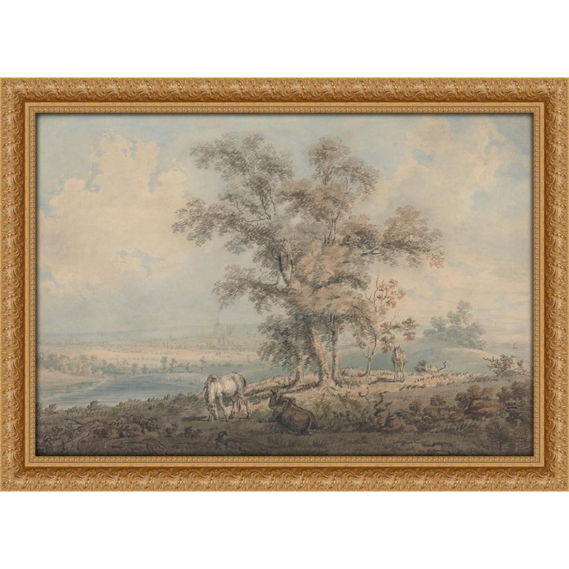 Londres depuis Highgate Hill (1792), H 23 po x l 32 po