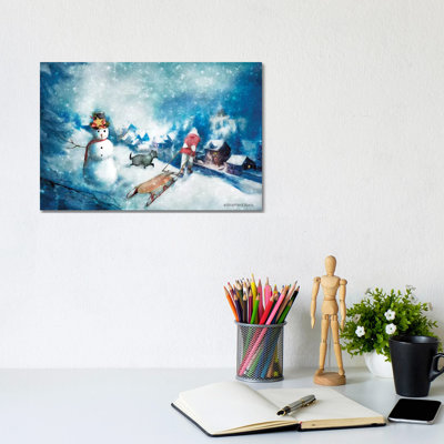 Time For Hot Cocoa by Bluebird Barn - Wrapped Canvas Painting