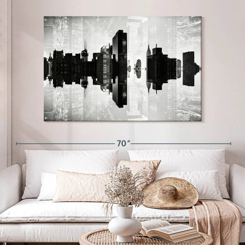 Nicci NYC Reflection - Manhattan II, 34" H x 51" W