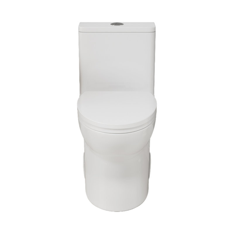 1.1/1.6 GPF Extended Comfortable Height Floor Standing Integrated Toilet, Ceramic Material, White