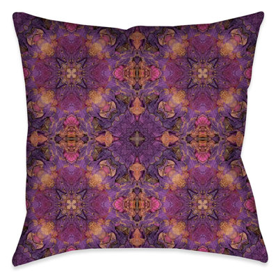 Azalea Leaves Geometric Throw Pillow