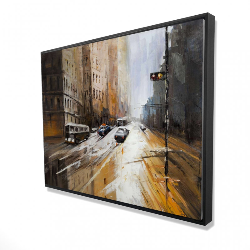 «Abstract City Street», reproduction d'art sur toile