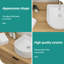 Lavabo de salle de bain en céramique 16,07 "X 13,66" - Modern, White, Stain, Sophistication Bath Choice Choice