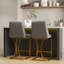 Tabouret de comptoir rembourré en similicuir-1444999447